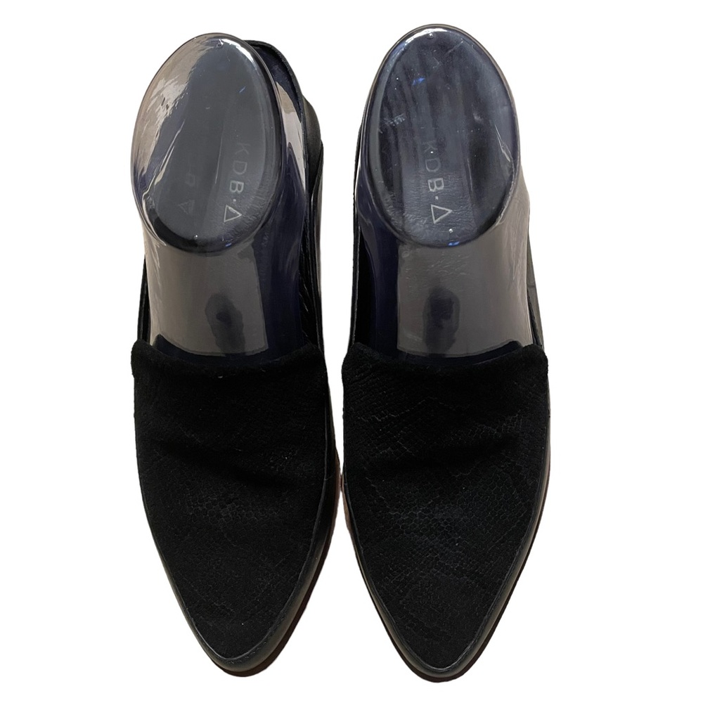 Kelsi Dagger Brooklyn Aada Leather Wedge Convertible Mule Loafers - Sz 7
